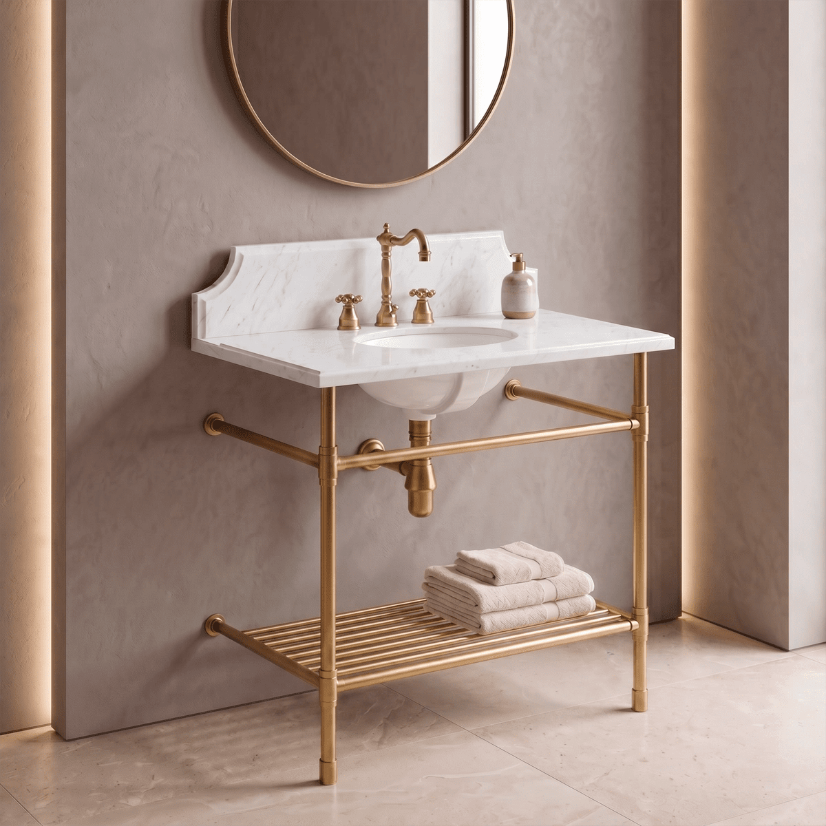 Lavabo mármol blanco Avora - The Bath