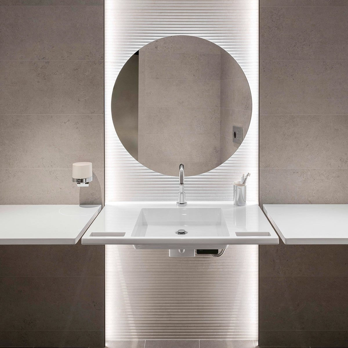 Lavabo movilidad reducida con toallero Access - Thebath