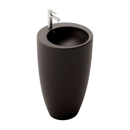 Lavabo negro mate Bolonia