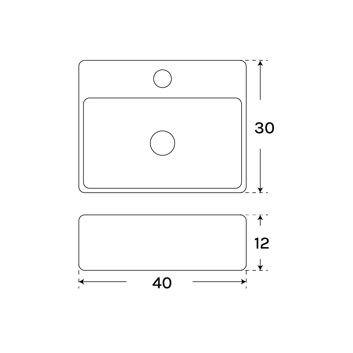 Lavabo pequeño de cerámica Child - Thebath
