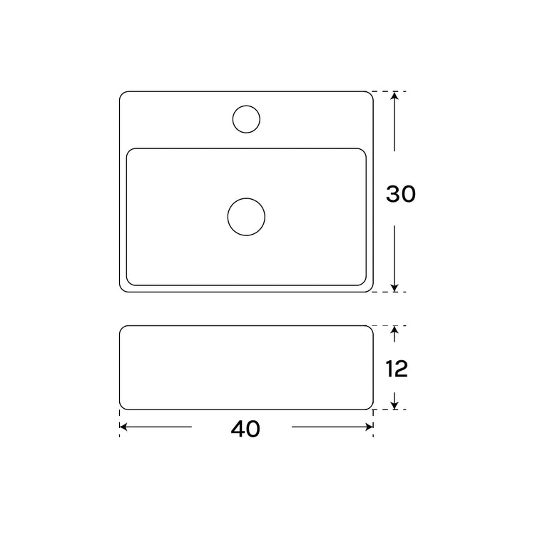 Lavatório infantil de cerâmica pequeno