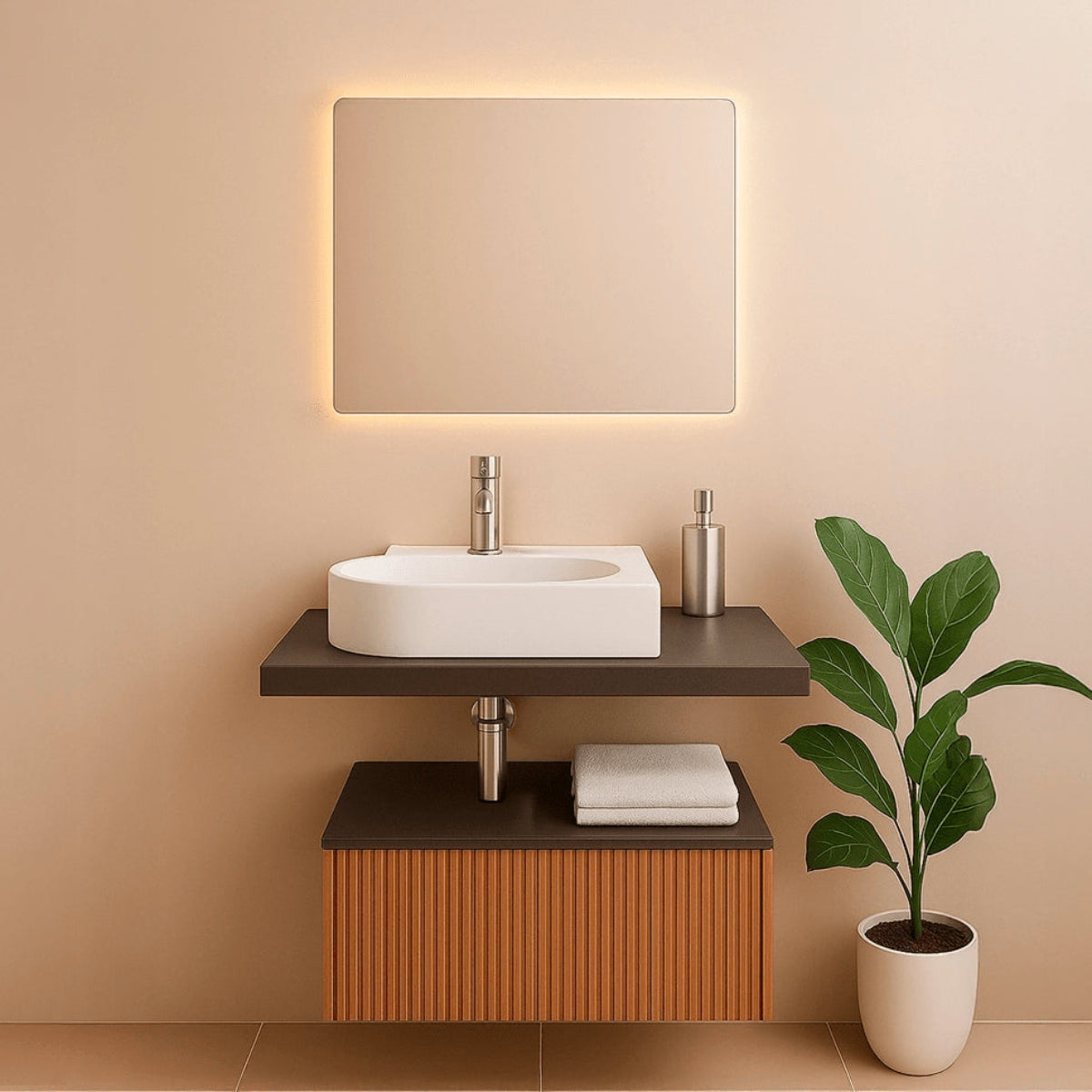 Lavabo pequeño sobre encimera Dalma - Thebath