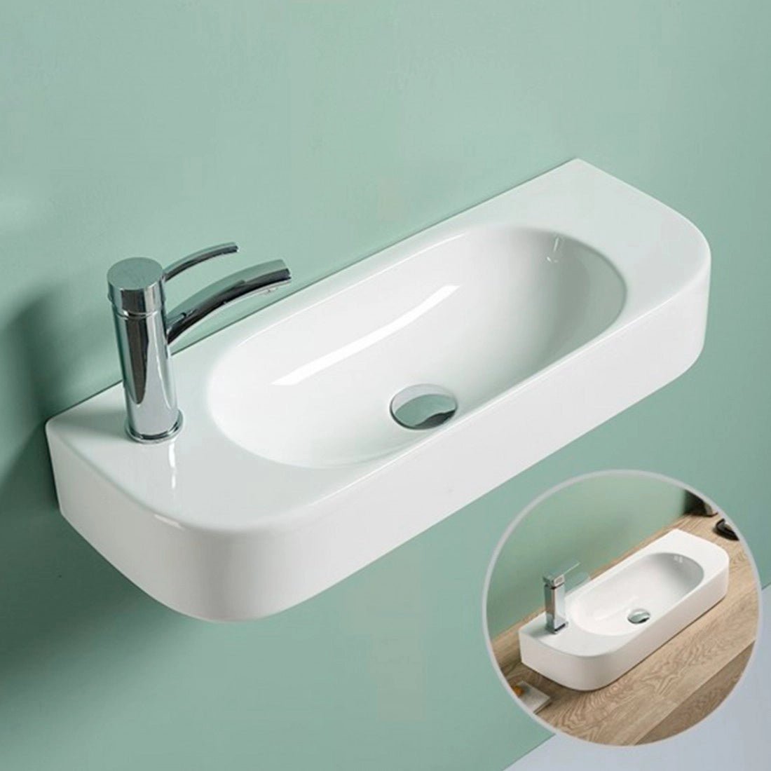 Lavabo pequeño suspendido Cloud