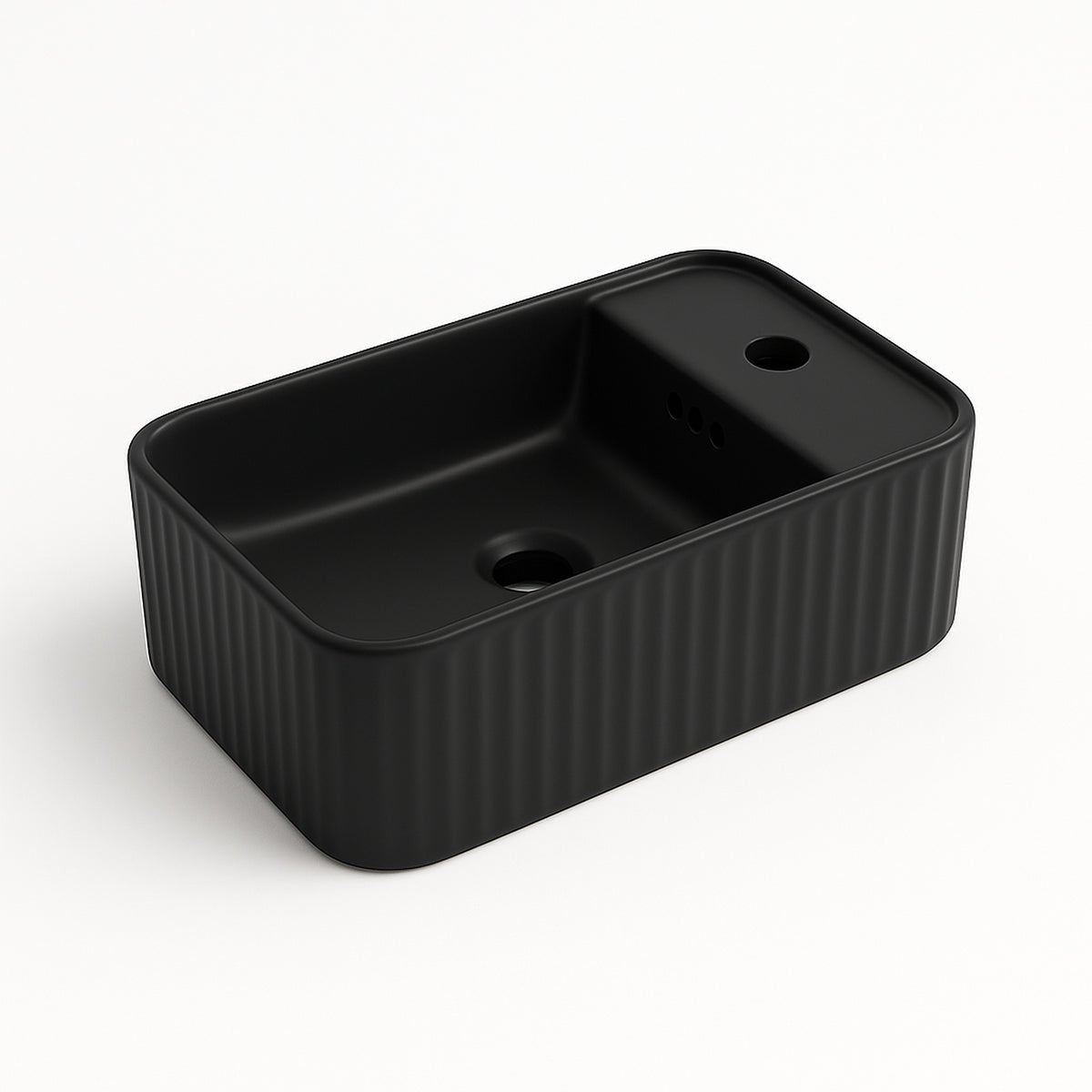 Lavabo rectangular negro mate Seul - Thebath