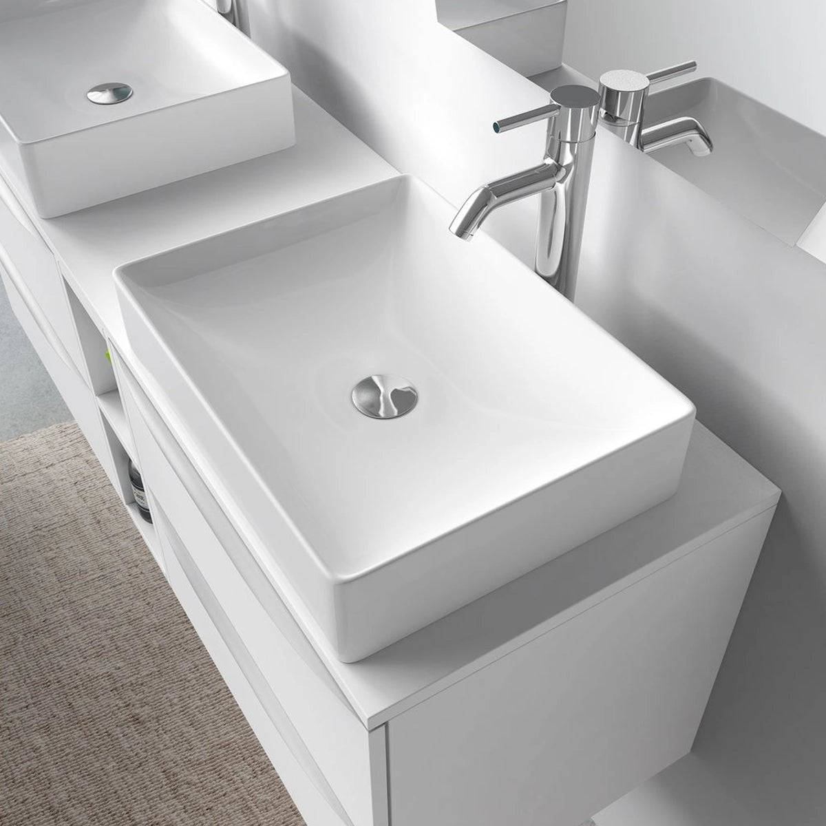 Lavabo rectangular sobre encimera Estambul - The Bath