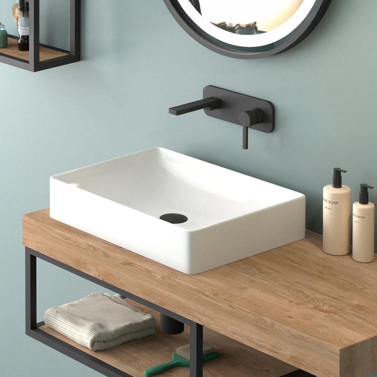 Lavabo rectangular sobre encimera Estambul - The Bath