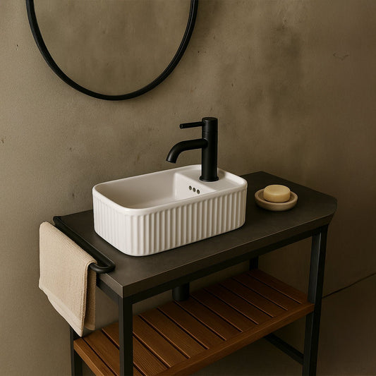 Lavabo rectangular sobre encimera Seul - Thebath