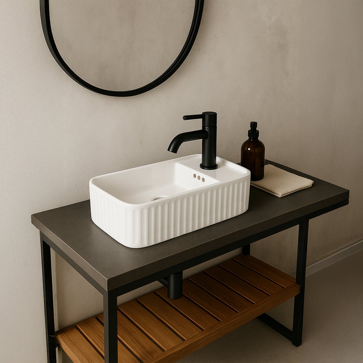 Lavabo rectangular sobre encimera Seul - Thebath