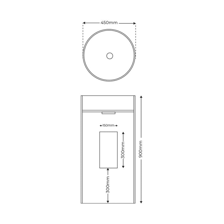Lavatório redondo Yaris