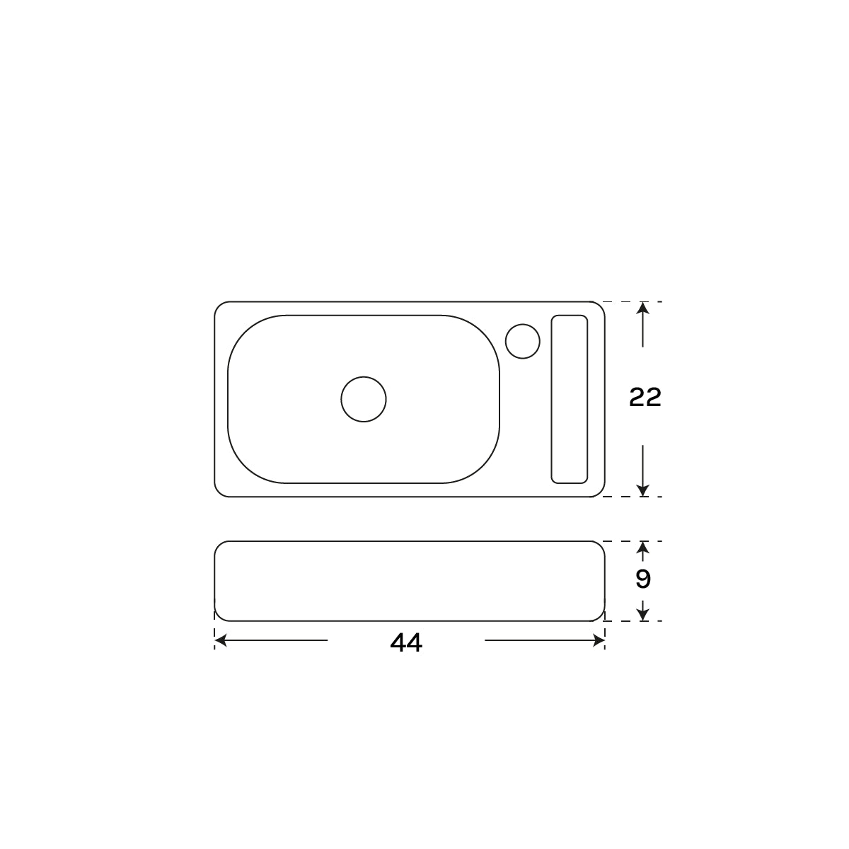 Lavabo reducido Grama - Thebath