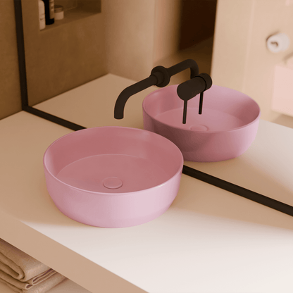 Lavabo rosa redondo Nora - The Bath