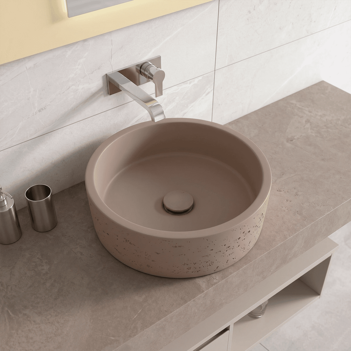 Lavabo sobre encimera cemento Stone - The Bath
