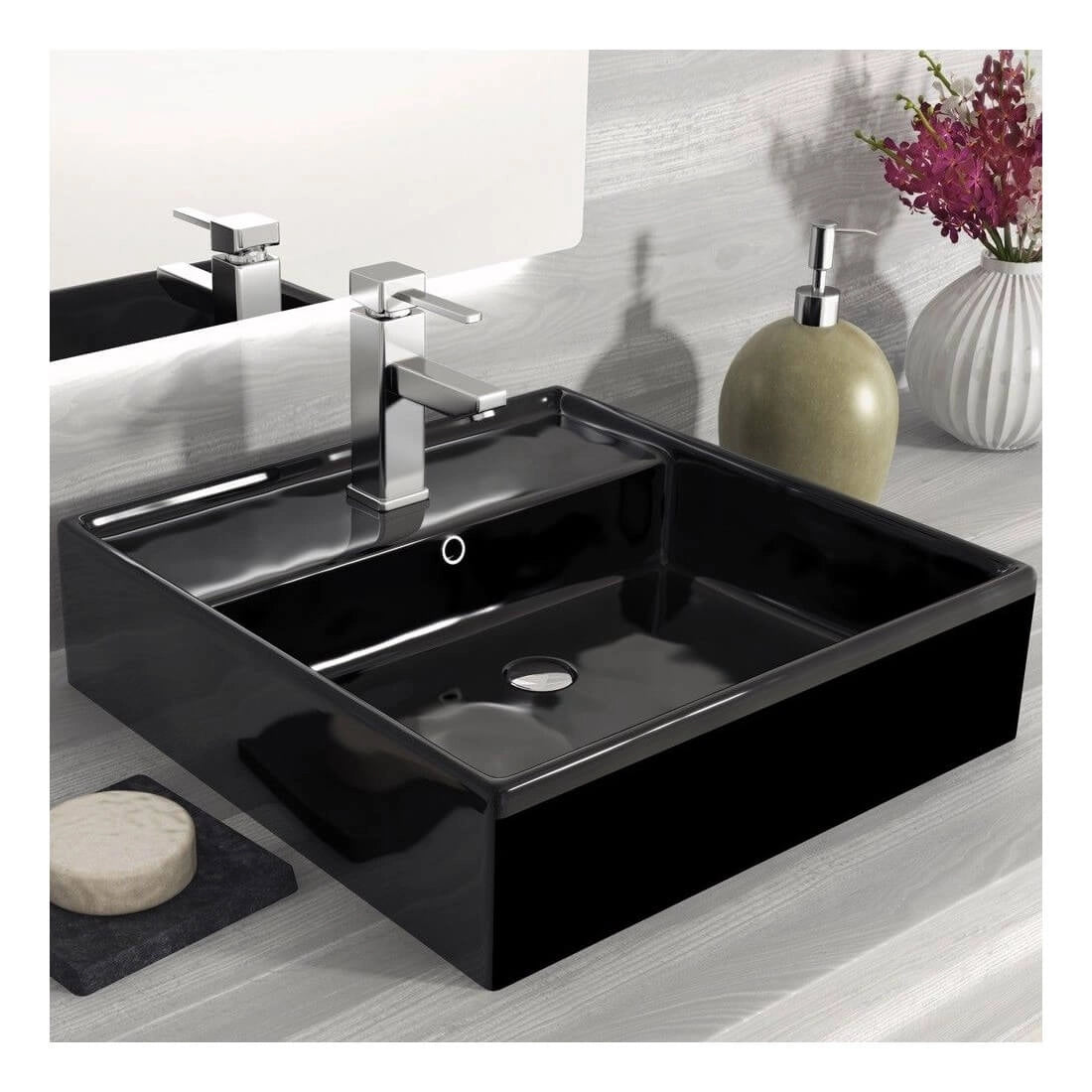 lavabo sobre encimera Square Black