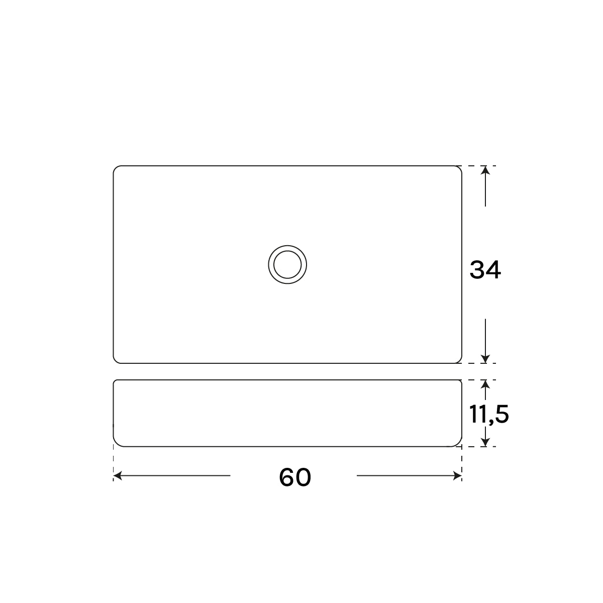 Lavabo sobre encimera Vera - Thebath