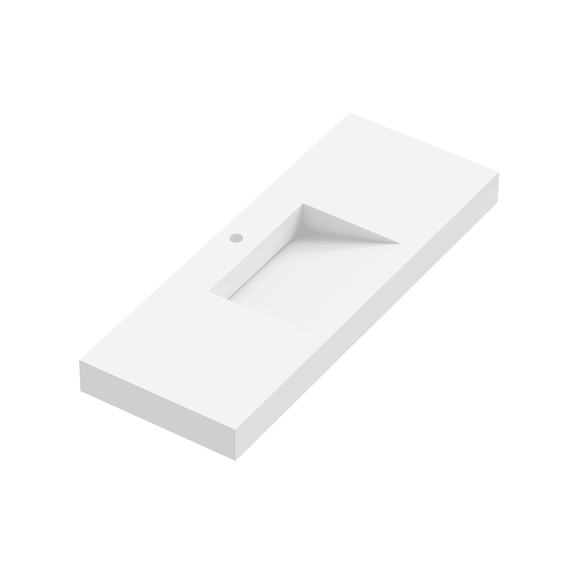 Lavabo solid surface con faldón Iris - The Bath