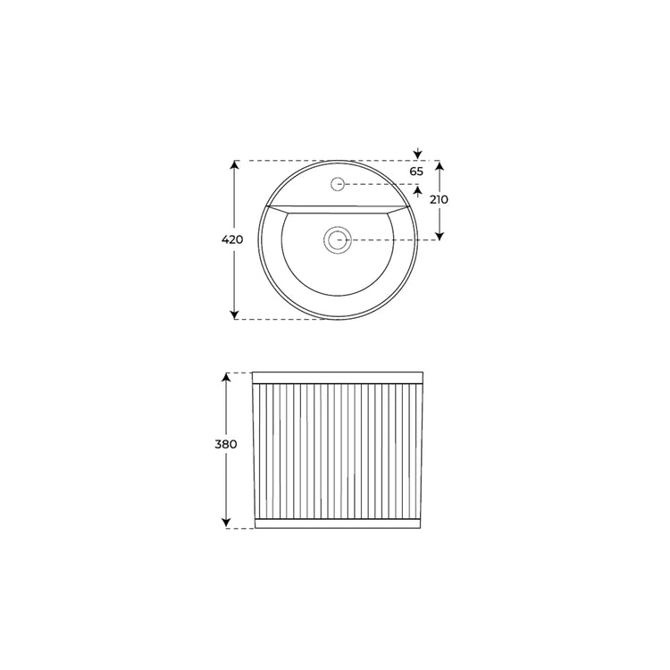 Lavatório suspenso moderno Beca Fosco