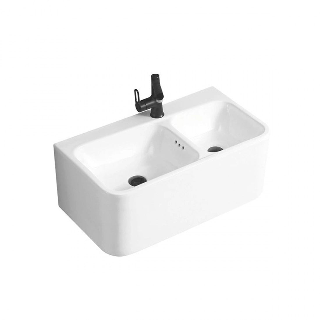 Lavabo suspendido doble seno Klint