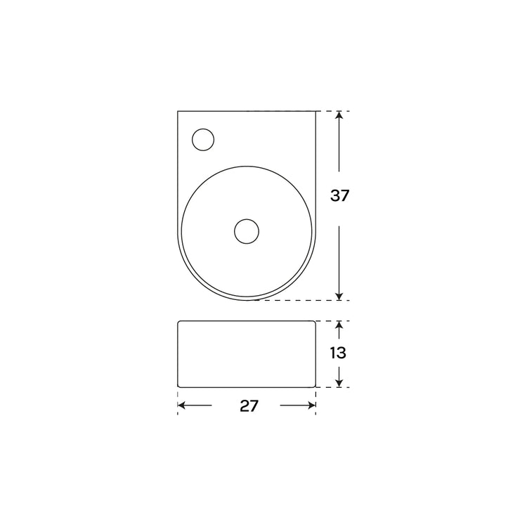 Lavatório suspenso Pequeno