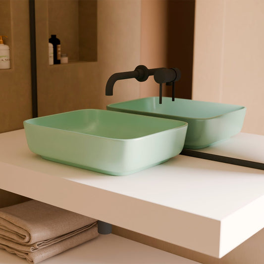 Lavabo verde menta Nora - The Bath