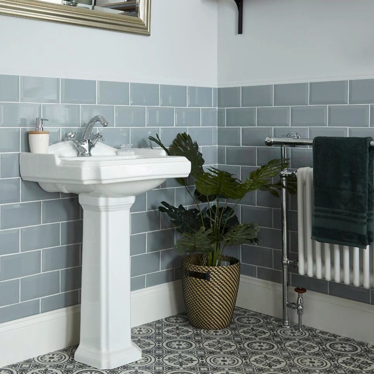 Lavabo vintage con pedestal York Style - Thebath