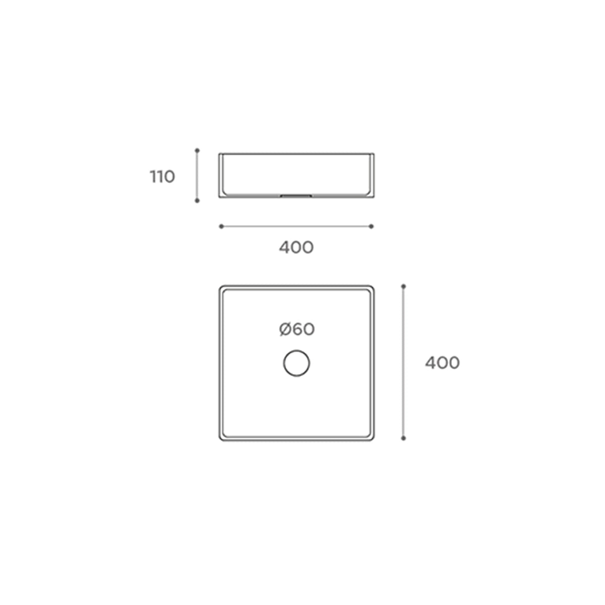Lavamanos acero inoxidable Cube - The Bath