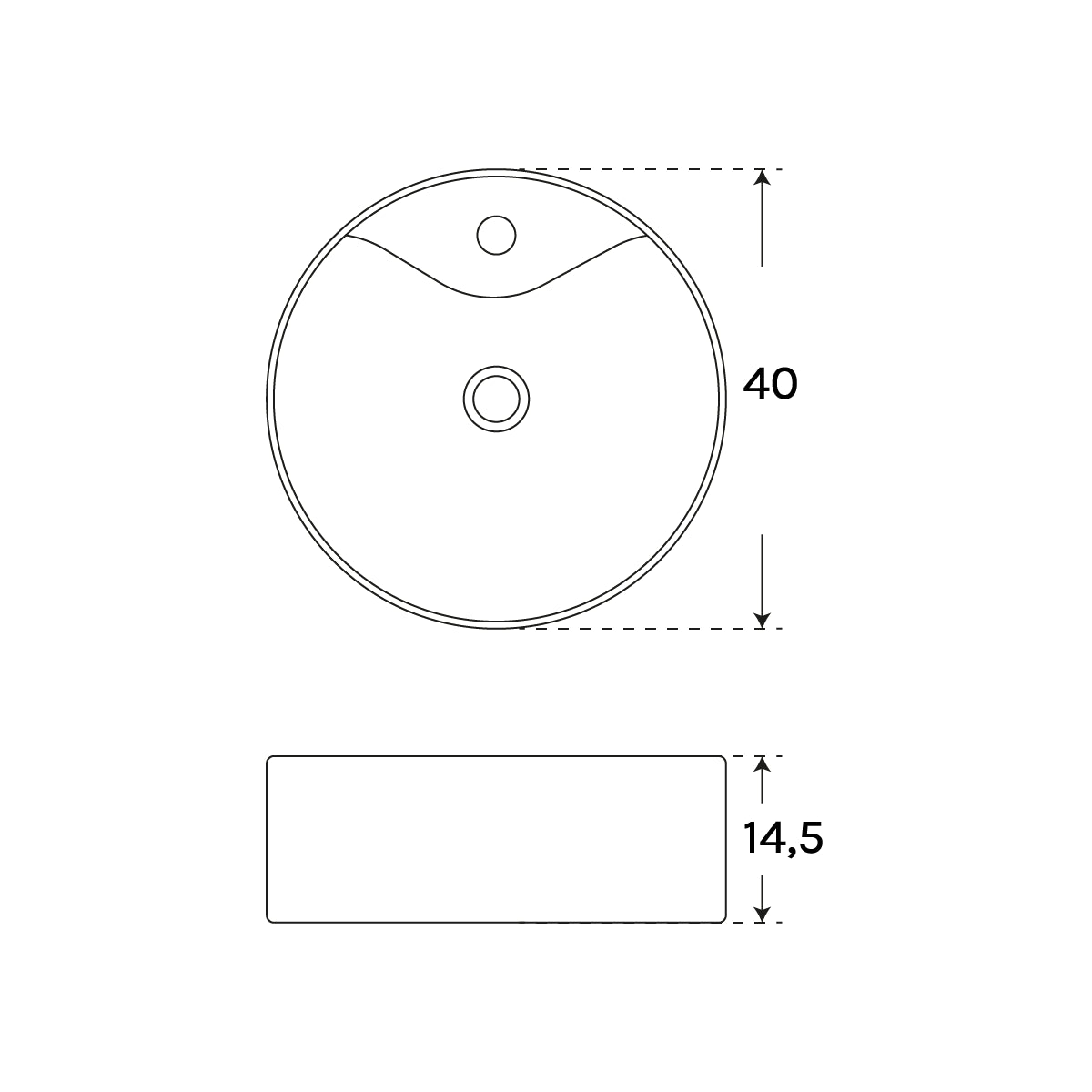 Lavamanos de baño modernos Milo - Thebath
