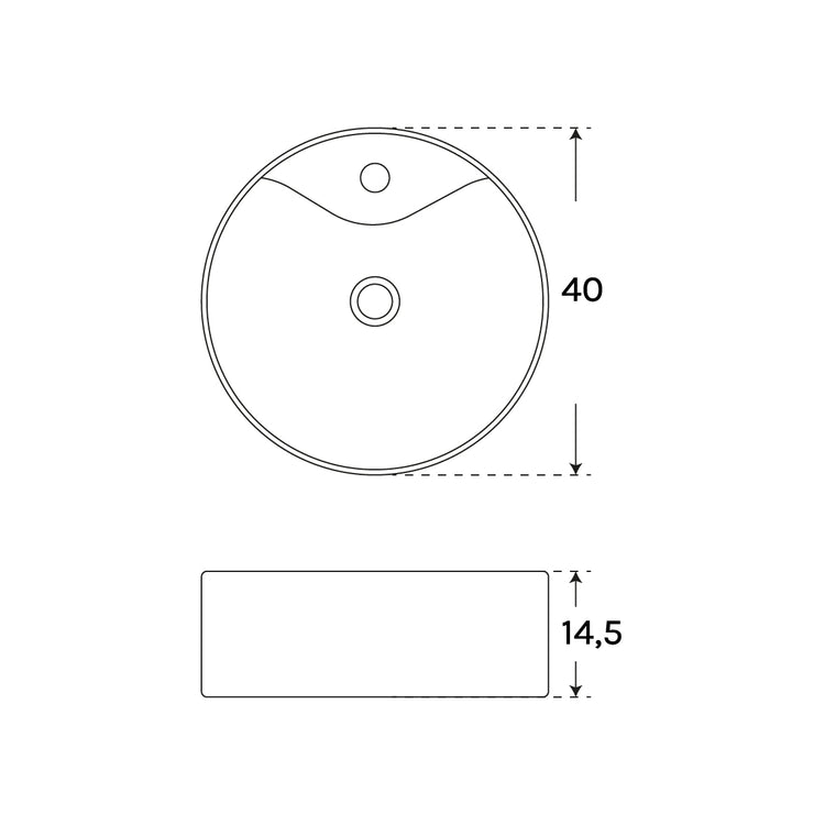Lavatórios de banheiro modernos Milo