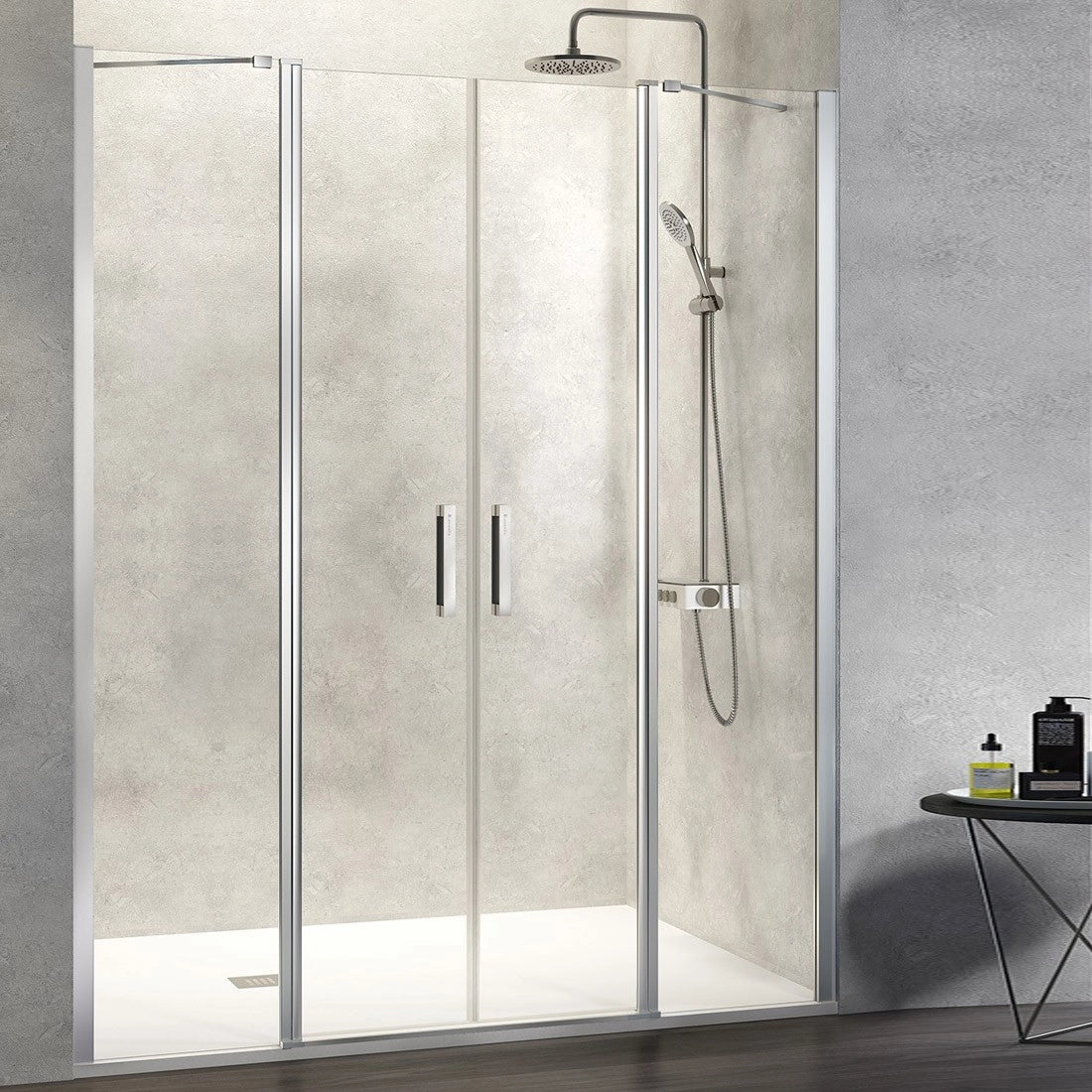 Mampara abatible con doble puerta Nardi