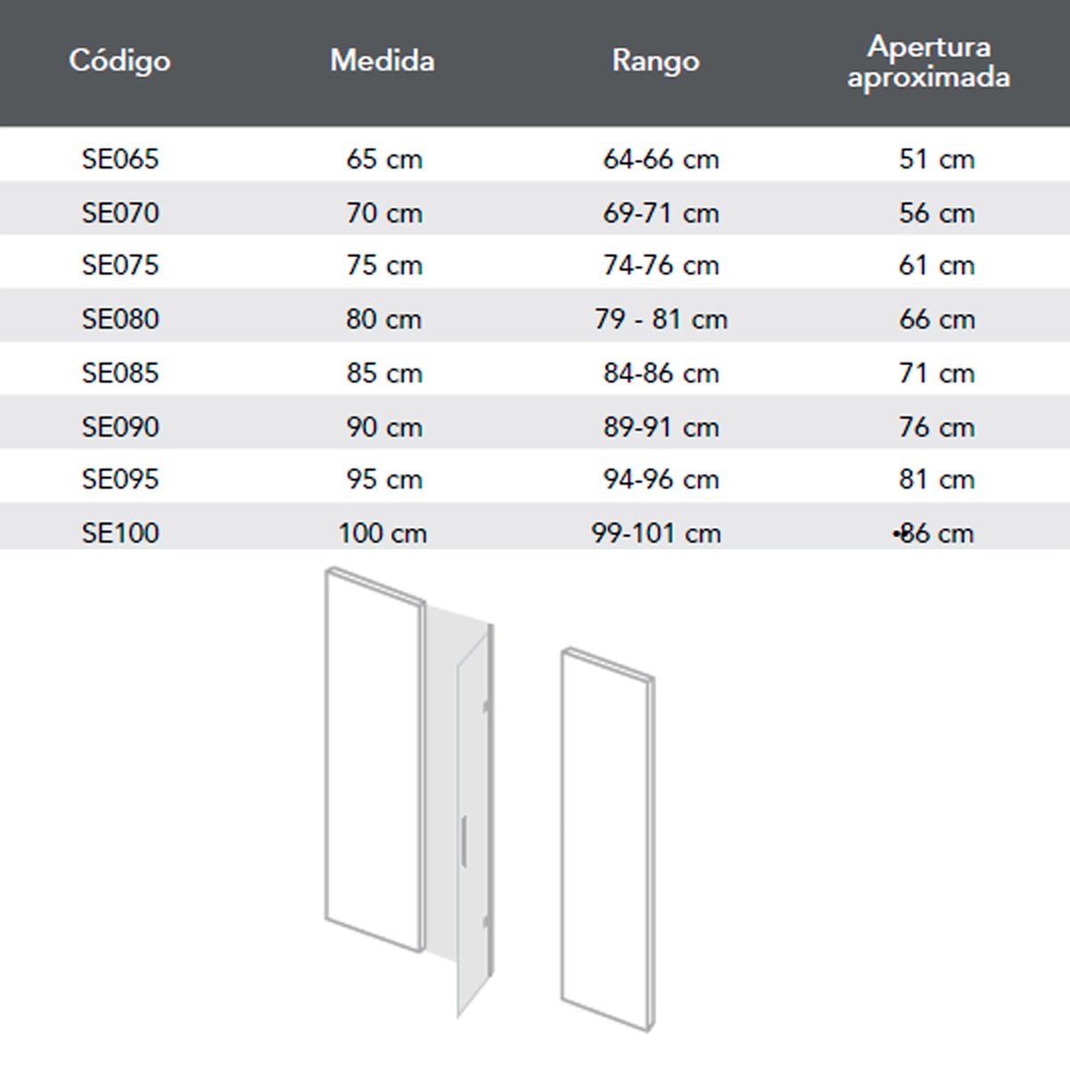 Mampara de baño frontal plegable - Thebath