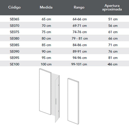 Mampara de baño frontal plegable - Thebath