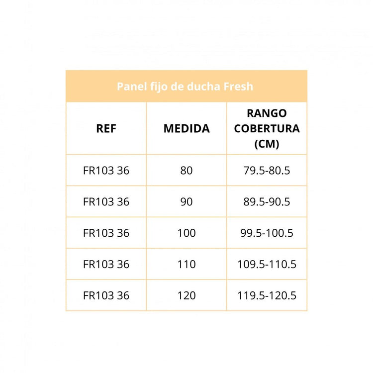 Tela de chuveiro de ouro Fresh
