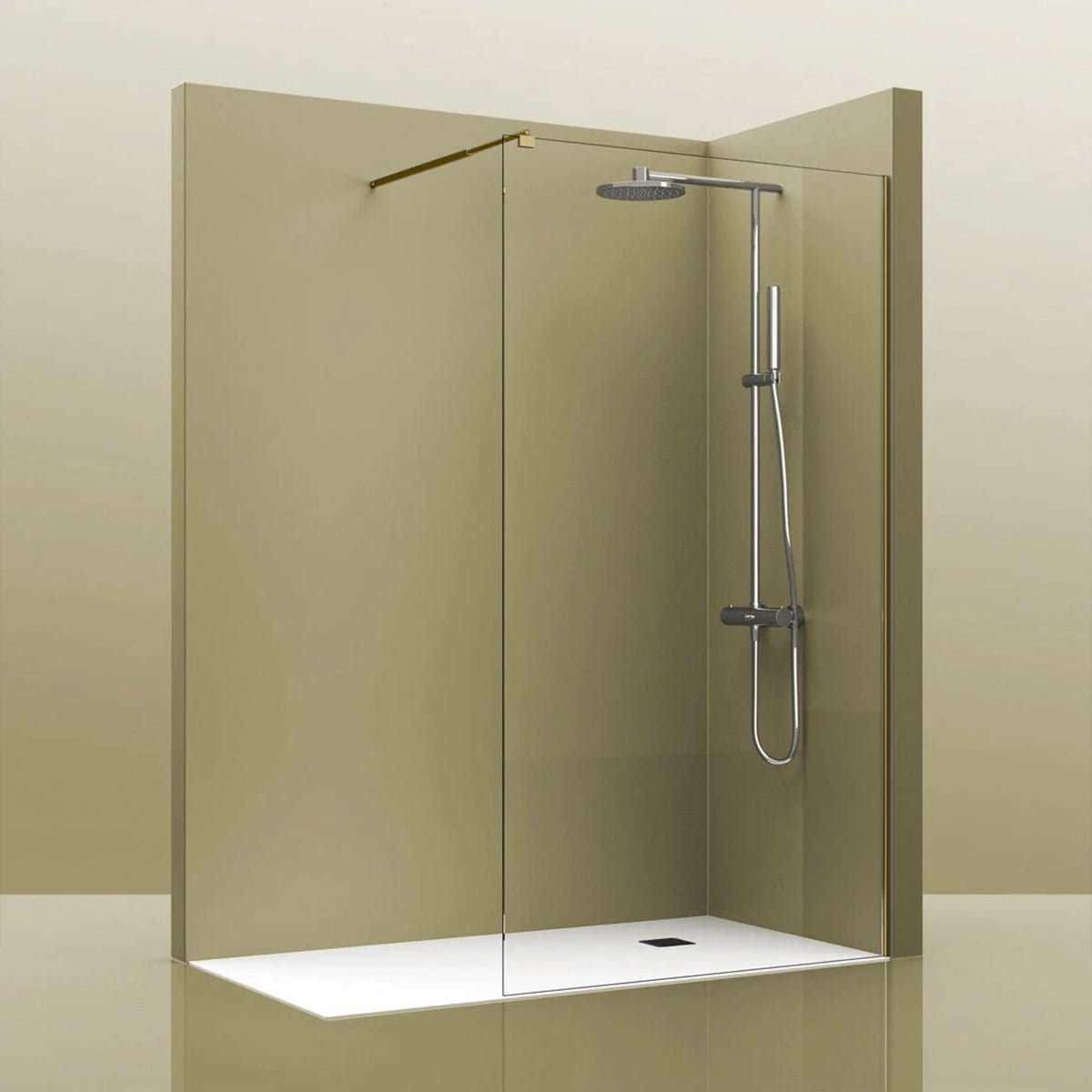 Mampara fija de cristal - Thebath