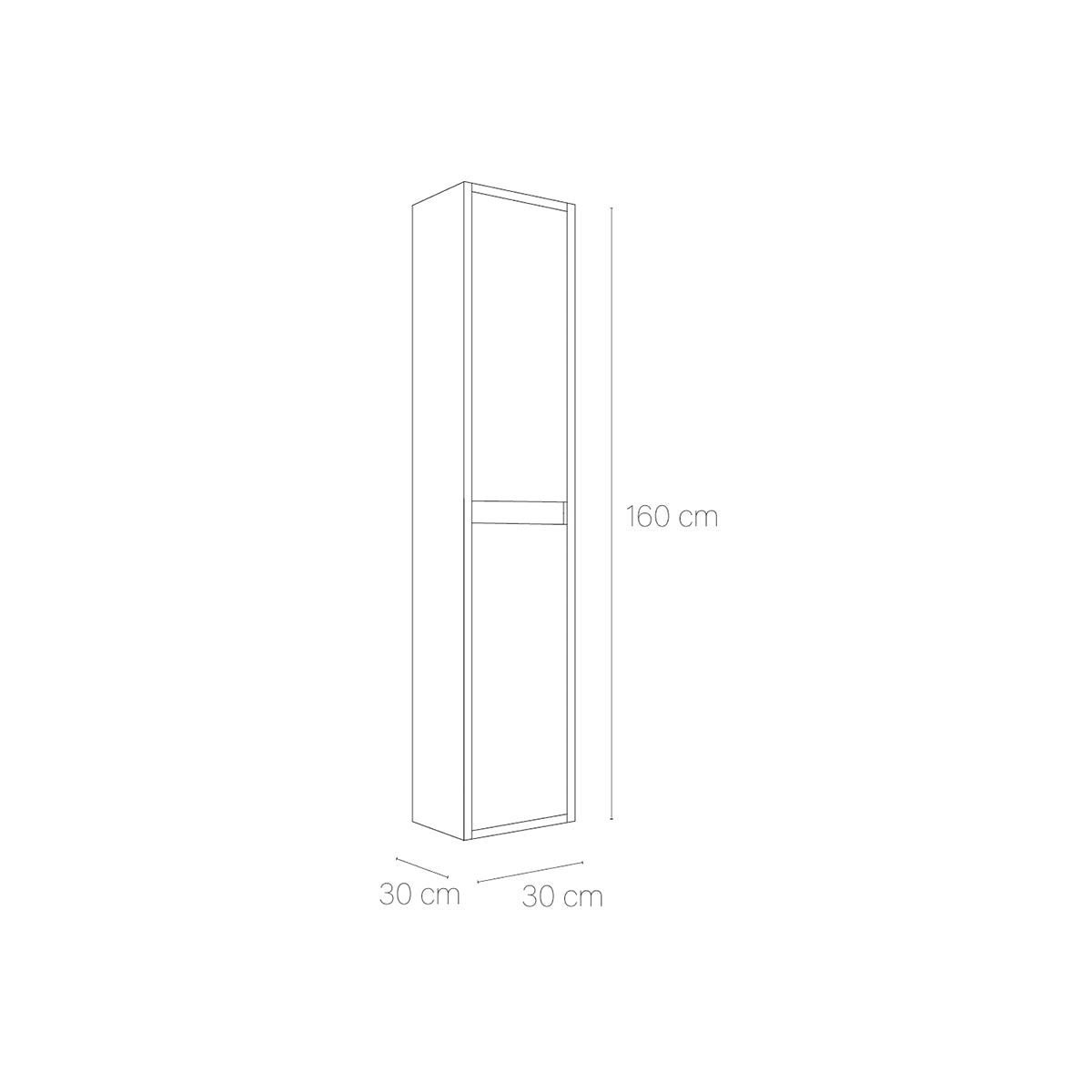 Mueble auxiliar de baño suspendido Yera - Thebath