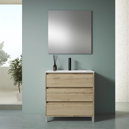 Mueble baño 3 cajones con patas Jade - Thebath