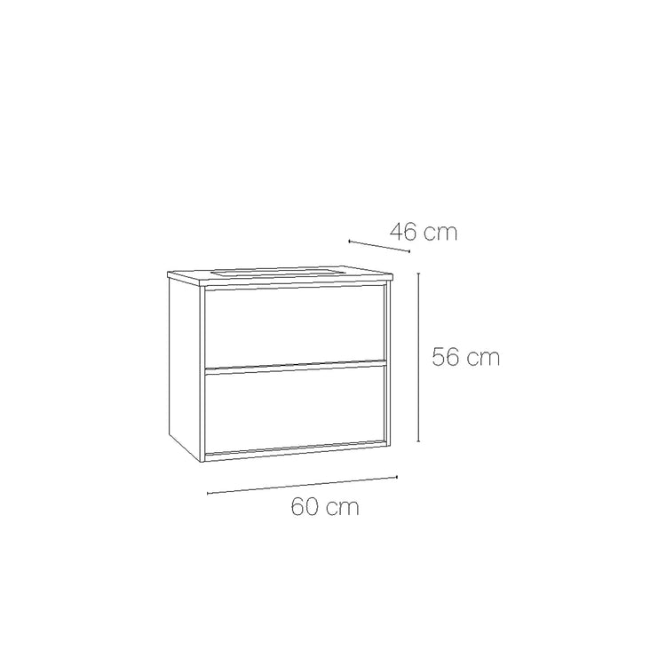 Móvel de casa de banho lavatório Frame top