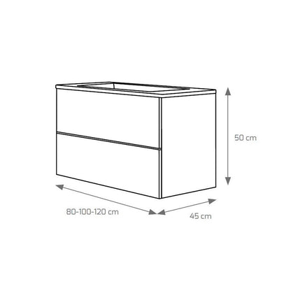 Mueble baño suspendido Cube