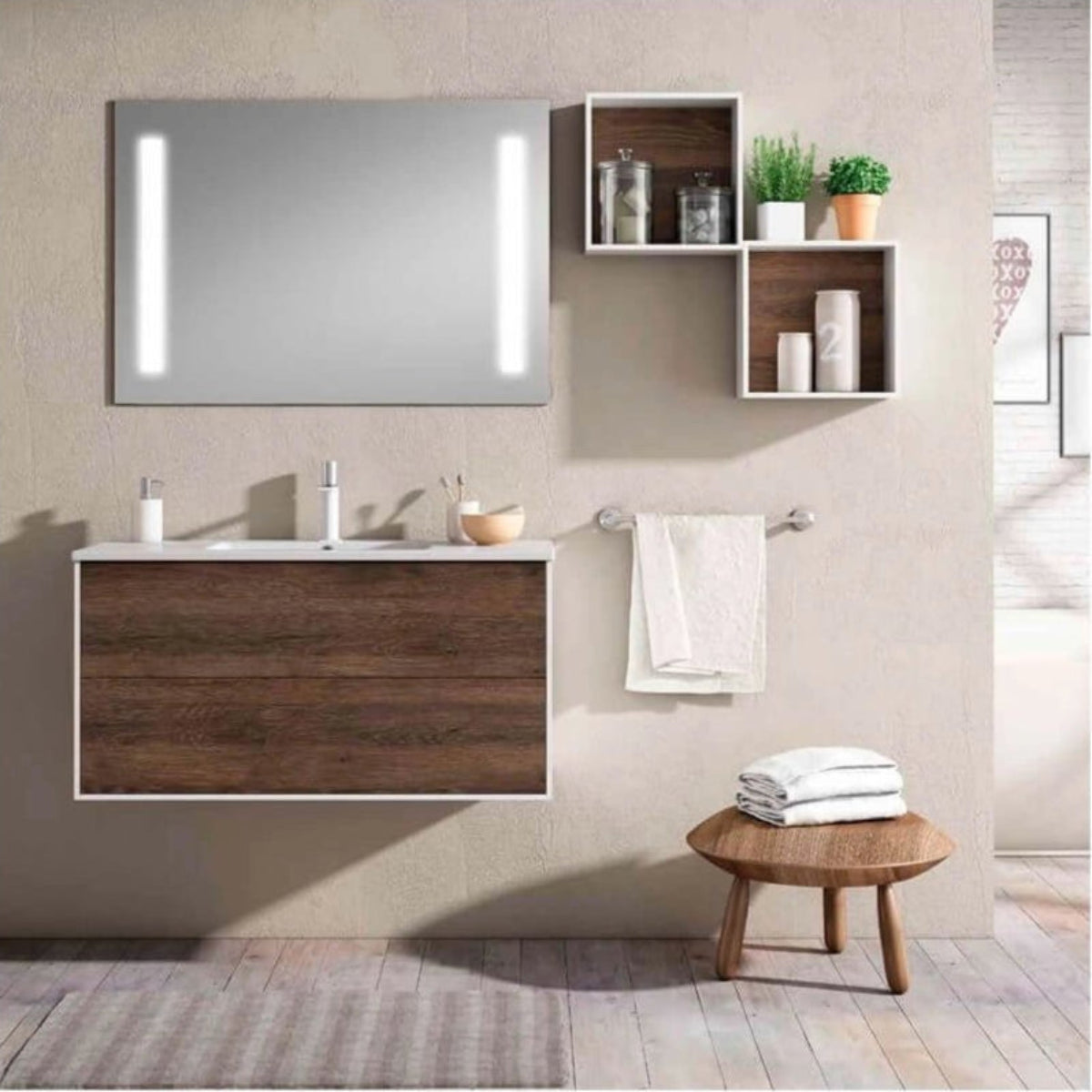 Mueble baño suspendido Cube