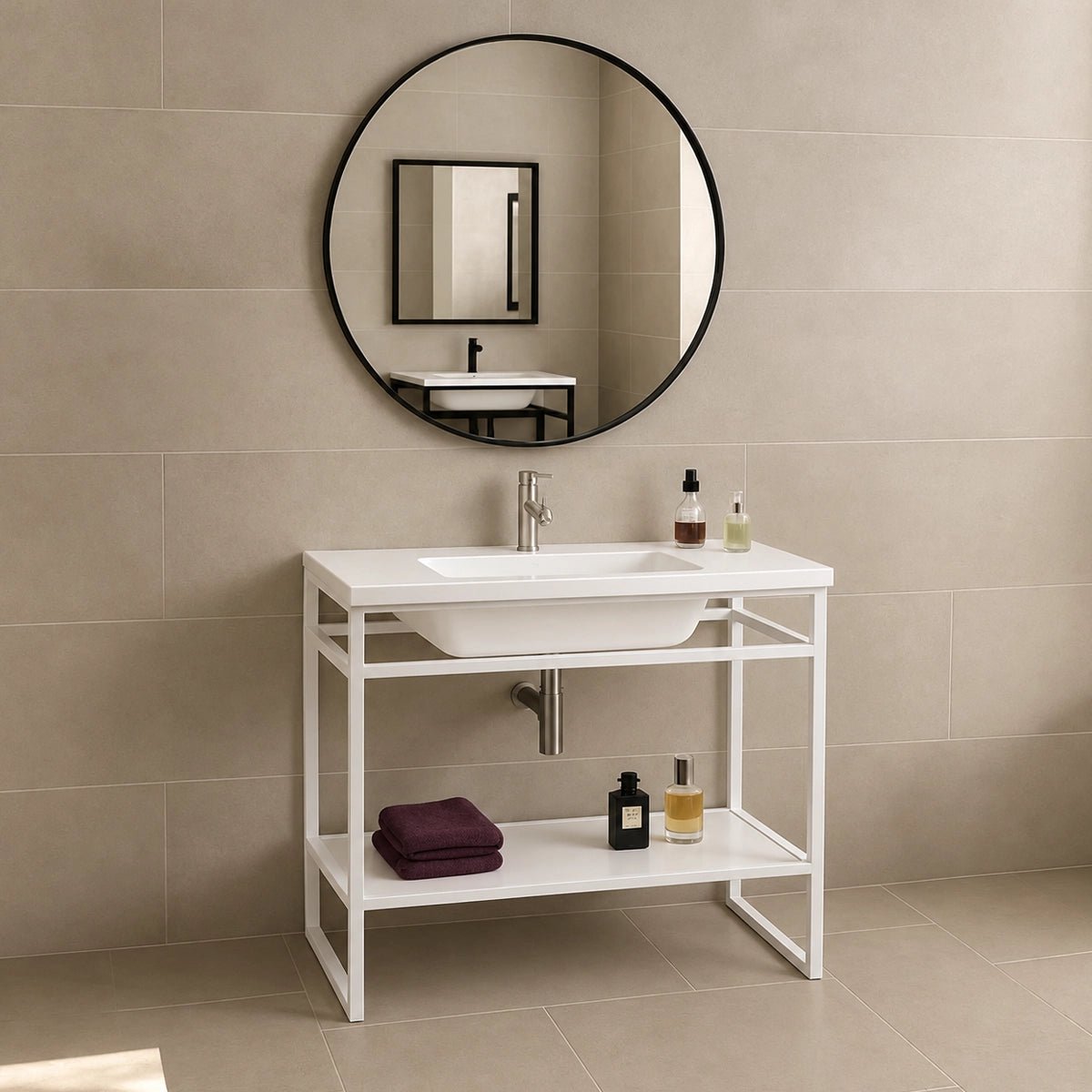 Mueble con toallero Lucía - The Bath