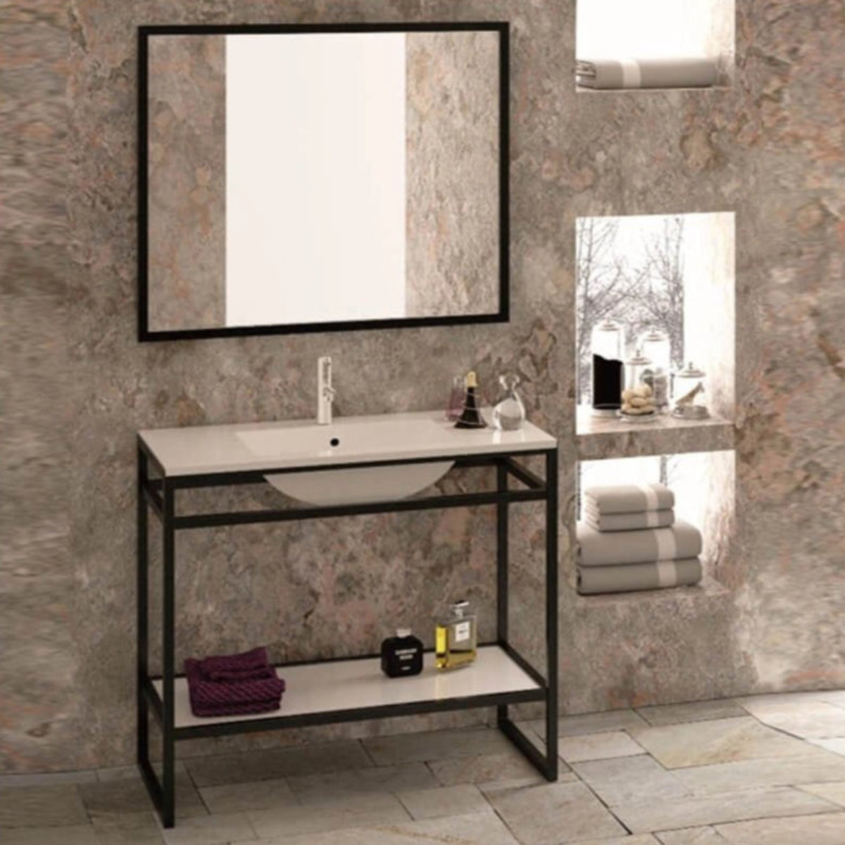 Mueble con toallero