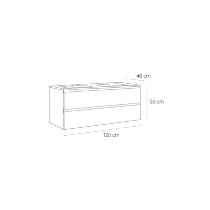 Mueble de baño con cajones Coral - Thebath
