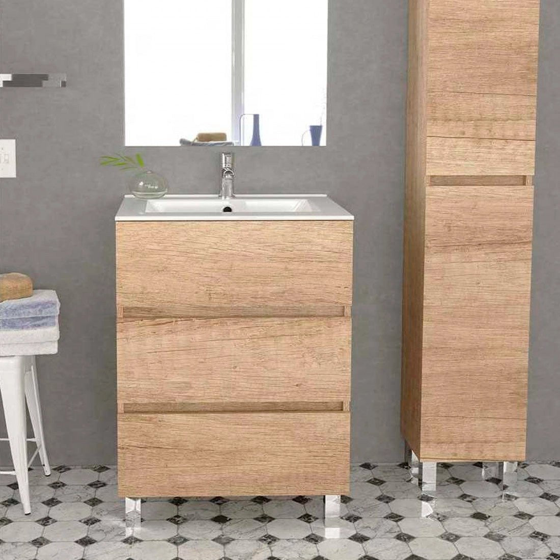Mueble de baño con patas Lans