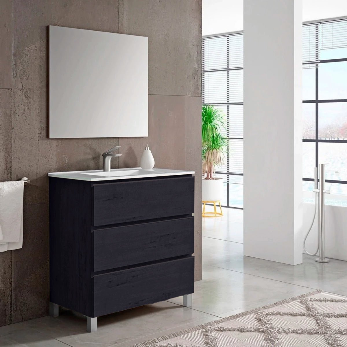 Mueble de baño con patas Mikonos - Thebath