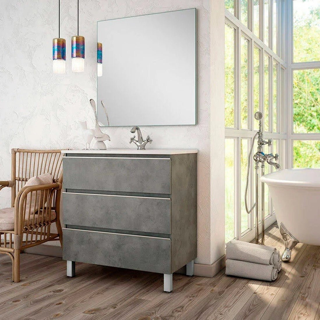 Mueble de baño con patas Mikonos
