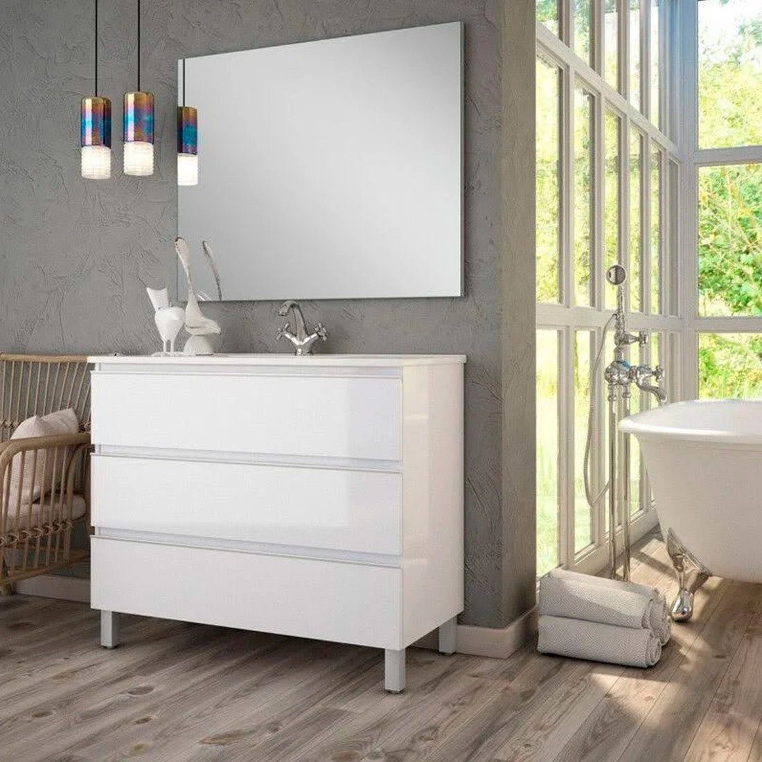 Mueble de baño con patas Mikonos
