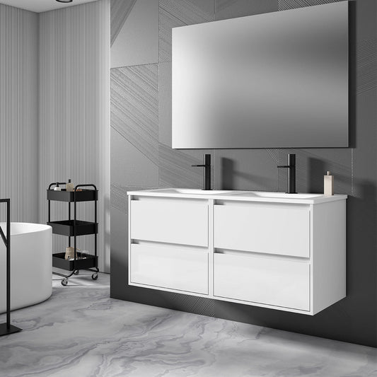 Mueble de baño moderno doble seno Jade - Thebath