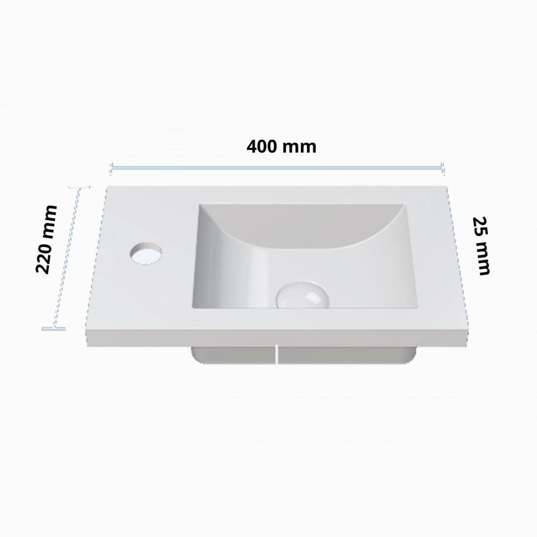 Mueble de baño pequeño con lavabo