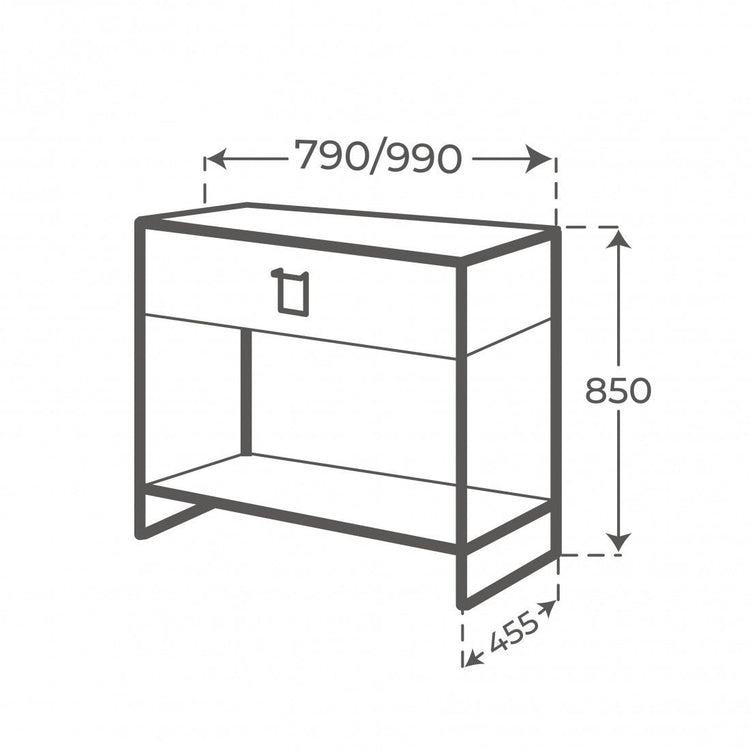 Móvel de casa de banho Gorbea com uma gaveta