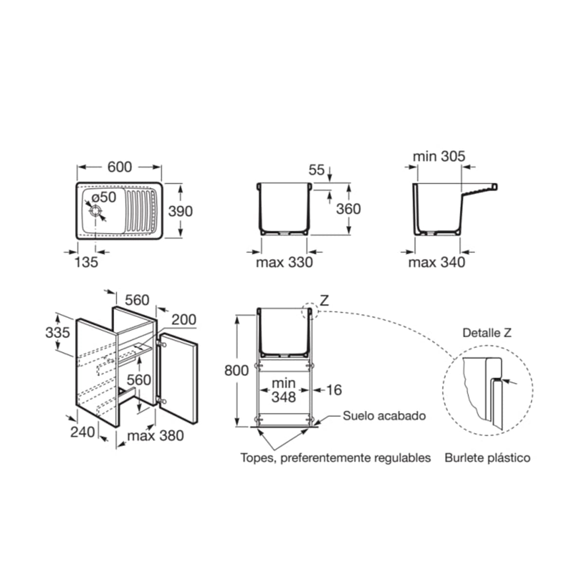 Mueble Lavadero Unik - The Bath