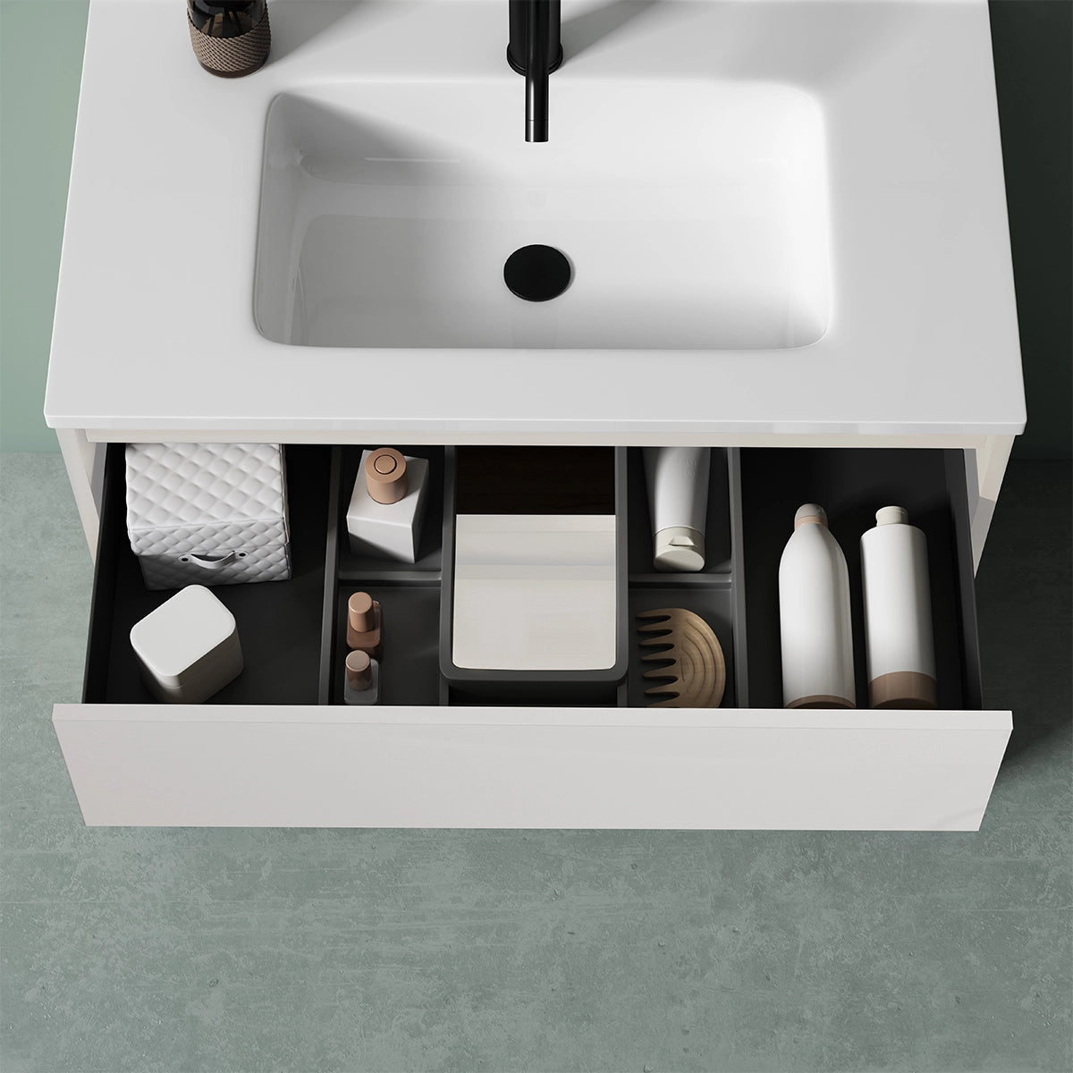 Mueble moderno para baño suspendido Jade - Thebath
