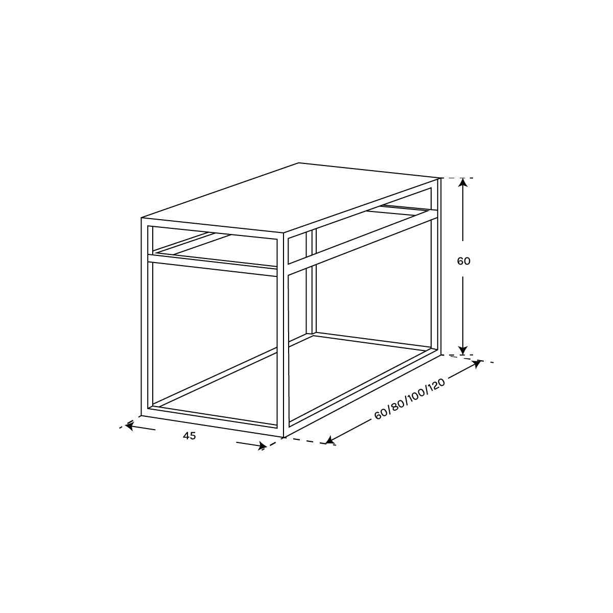 Mueble suspendido con toallero - Thebath
